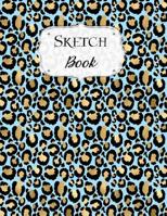 Sketch Book: Animal Print Sketchbook Scetchpad for Drawing or Doodling Notebook Pad for Creative Artists #7 Blue Black Gold 1072297566 Book Cover