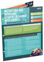 Motivating and Managing Student Behavior with Dignity (Quick Reference Guide 25-Pack) 1416627820 Book Cover