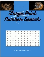Large Print Number Search: Number Search Keep Brain Healthy Activity B0917828YB Book Cover