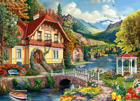 House by the Pond Puzzle: 1000 Piece 1682348717 Book Cover