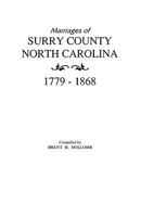 Marriages of Surry County, North Carolina, 1779-1868 080630975X Book Cover