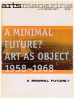 A Minimal Future?: Art as Object 1958-1968 0262072513 Book Cover