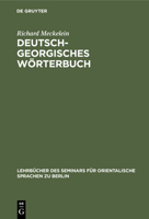 Deutsch-Georgisches Wörterbuch 3112335473 Book Cover