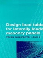 Design Tables for Reinforced Laterally Loaded Masonry Panels: To Bs 5628 Parts 1 and 2 0727725262 Book Cover