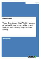 Thane Rosenbaum: Elijah Visible - a mirror of Jewish life torn between history and tradition and contemporary American society 3640423526 Book Cover