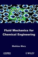 Fluid Mechanics for Chemical Engineering 184821281X Book Cover