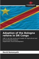 Adoption of the Bologna reform in DR Congo 620667424X Book Cover