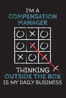 I'm a COMPENSATION MANAGER: Thinking Outside The Box - Blank Dotted Job Customized Notebook. Funny Profession Accessories. Office Supplies, Work Colleague Leaving Gift, Co-Worker, Boss, Anniversary, R 1077012225 Book Cover