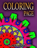 Coloring Page, Volume 10: Adult Coloring Pages 1530075475 Book Cover