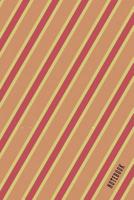 Notebook: Vintage Rainbow Stripe Pattern Composition Notebook - Large 6 x 9 - College Ruled 110 Pages for Writing and Drawing 1082508675 Book Cover