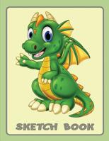Sketch Book for Kids: White Sketch Paper for Kids - Drawing Notebook Boys & Girls - Green Dino 1080929894 Book Cover