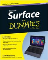 Surface for Dummies 1118496345 Book Cover