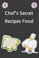 Chef's Secret Recipe Food: Create Your Own Cookbook, Blank Recipe Book, 120 Pages, Black Plaid 1657314995 Book Cover