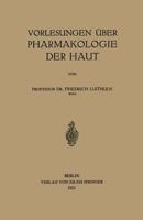 Vorlesungen Uber Pharmakologie Der Haut 114108497X Book Cover