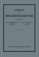 Lexikon Der Ernahrungskunde: 4. Lieferung 3709121280 Book Cover
