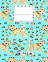 Cheetah Fast: Composition Notebook 100 Page Wide Ruled Paper 1079173439 Book Cover