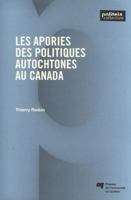 Les apories des politiques autochtones au Canada 2760551563 Book Cover