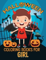 HALLOWEEN COLORING BOOK FOR GIRL: Spooky Cute Halloween Coloring Book GIRL B09DJ1SG3Z Book Cover