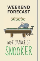 Weekend Forecast: 100% Chance Of Snooker: Snooker Gifts For Men Women Players Fans- Lined Journal or Notebook 170807354X Book Cover