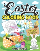 Easter Coloring Book For Kids Ages 4-9: Easter Activity Coloring Book for Children, Ages 4-8, Ages 8-12, Preschool B08VYR2BYY Book Cover