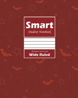 Smart Student Notebook, Wide Ruled 8 x 10 Inch, Grade School, Large 100 Sheet, Red Cover 046447020X Book Cover