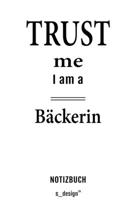 Notizbuch f�r B�cker / B�ckerin: Originelle Geschenk-Idee [120 Seiten kariertes blanko Papier] 1695315111 Book Cover