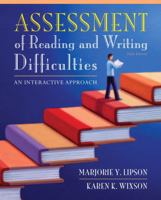 Assessment of Reading and Writing Difficulties: An Interactive Approach 0132685787 Book Cover