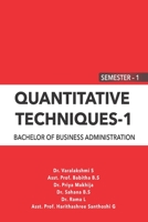 Quantitative Techniques - I: I Semester - Bba 9391209025 Book Cover