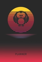 Planner: Cappuccino 2 Year Weekly Planning Organizer 2020 - 2021 Retro Vintage Vaporwave Sunset Cover January 20 - December 21 Writing Notebook Productive Datebook Calendar Schedule Plan Days, Set Goa 1702338843 Book Cover