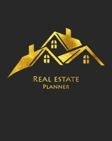Golden Real Estate Planner: Daily Realtor real estate agent Professional 2020 Planner Golden Black cover Calendar organizer 8x10 1654238872 Book Cover