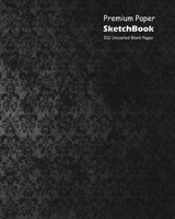 Premium Paper Sketchbook Large 8 x 10 Inch, 100 Sheets Black Cover 046445719X Book Cover