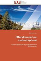 Effondrement Ou Métamorphose 3841785018 Book Cover