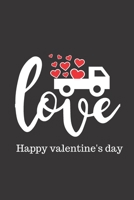 Happy Valentine's Day.Love: 6"x9"- 120 pages Blank Lined Journal Notebook Funny gag Gift ideas for Romantic girlfriend, Boyfriend, Husband fiance 1652123563 Book Cover