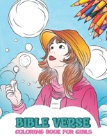 Bible Verse Coloring Book For Girls: 45 Daily Cute, Simple, Easy and Moderate Psalms Illustrations to Color for Kids | Women | seniors | Teens | Tweens B0CNN23JCM Book Cover