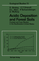 Acidic Deposition and Forest Soils (Ecological Studies) 1461281679 Book Cover