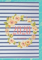 2020 Planner : Monthly and Weekly Organizer Stripe and Floral Design , Large 7x10 1650469659 Book Cover