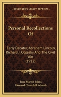 Personal Recollections 0548814910 Book Cover