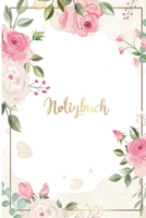 Notizbuch: DIN A5 Kariert 120 Seiten Reise Journal Organizer Schreibheft Planer Tagebuch Notizheft Notiz-Block Diary Heft Bullet Journal Weihnachten Pflanzen Wei�e Pinke Rosen Gold Rahmen Pink Rosa 1660616689 Book Cover