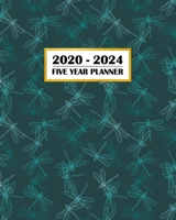 2020-2024 Five Year Planner: Emerald Green Dragonfly Design Pattern | Super Cool Insect Print | 60 Month Calendar and Log Book | Business Team Time Management Plan | Agile Sprint | Medical Appointment 1704660491 Book Cover