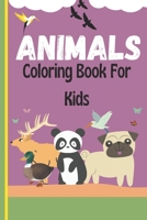 Animals Coloring Book For Kids: 40 Unique, Beautiful pictures made of birds, lions, tigers and other animals around the world, for ages from 4 to 8 years. B091DYSJ3S Book Cover