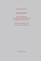 Epinoemata: Kleine Schriften Zur Antiken Philosophie Und Homerischen Dichtung 3598778333 Book Cover