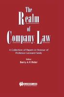 The Realm of Company Law - A Collection of Papers in Honour of Professor Leonard 9041107339 Book Cover