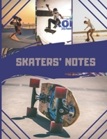 Skater's Notes: cahier de note pour skater / skateur avec photo de tricks en skate -- Coloris bleu marine 1713206218 Book Cover