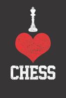 Notebook: I Love Chess King 6x9 Dot Grid Dotted 120 Pages 1081007281 Book Cover