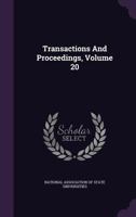 Transactions And Proceedings, Volume 20 1286484243 Book Cover