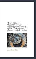 Early editions: A bibliographical survey of the works of some popular modern authors 1145647669 Book Cover