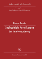 Strafrechtliche Auswirkungen Der Insolvenzordnung 3825502929 Book Cover