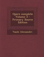 Opere Complete Volume 3 1143280458 Book Cover