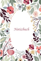 Notizbuch: DIN A5 Kariert 120 Seiten Reise Journal Organizer Schreibheft Planer Tagebuch Notizheft Notiz-Block Diary Heft Bullet Journal Weihnachten Blumen Pflanzen Rote Pinke Zweig Rot Pink Bunt 1660615453 Book Cover