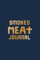 Smoked Meat Journal: The Must-Have Meat Smoking Accessories For Pitmasters Smokers; Blank Blue Meat Smoking Recipe Log; Blank Pitmaster Cookbook; Meat ... Barbecue Notebook; Funny BBQ Log Book 1670998169 Book Cover